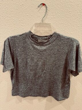 AllSaints Heather Gray Short Sleeve Tee